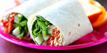 Hummus and Veggie Wrap